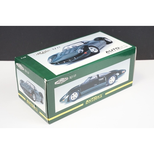 1084 - Boxed AutoArt Millenium 1/18 scale 73541 Jaguar XJ 13 diecast model in green, ex