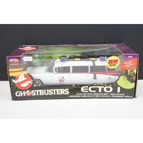 1085 - Boxed Joyride 1/21 Ghostbusters ECTO 1 diecast model, diecast ex and appears un-removed from packagi... 