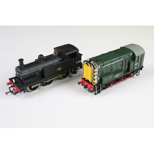 15 - 13 OO gauge locomotives to include Hornby Harry, Bachmann LNER 8680, Wrenn 0-6-0 Southern 154 etc