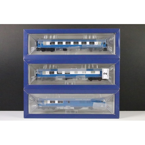 2 - Boxed Bachmann OO gauge 31255DC Midland Pullman Six Car Unit Nanking Blue DCC On Board set, complete... 