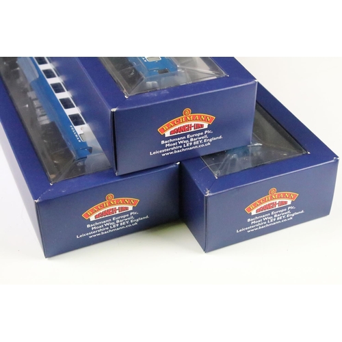 2 - Boxed Bachmann OO gauge 31255DC Midland Pullman Six Car Unit Nanking Blue DCC On Board set, complete... 