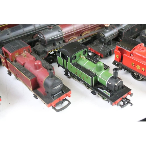25 - 18 OO gauge locomotives to include Lima Rapid, Hornby Western Courier, Wrenn 2-6-4 BR 80043, Hornby ... 