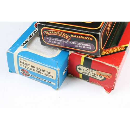 28 - Eight boxed OO gauge locomotives to include 4 x Hornby / Triang featuring R759 GWR Loco Albert Hall,... 