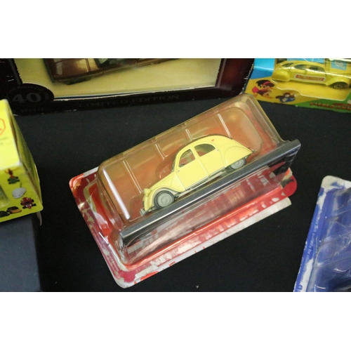 1077 - Around 40 diecast / plastic / tin plate Citroen 2CV models to include Mattel Hot Wheels Dyane Barbie... 