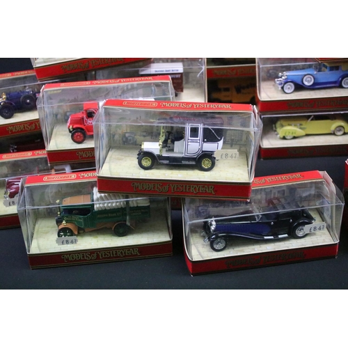 1080 - 54 Boxed Matchbox Models of Yesteryear diecast models in red window boxes, all ex