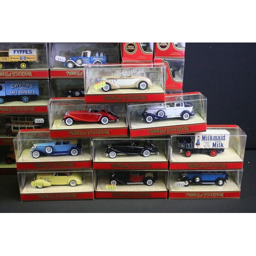 1080 - 54 Boxed Matchbox Models of Yesteryear diecast models in red window boxes, all ex