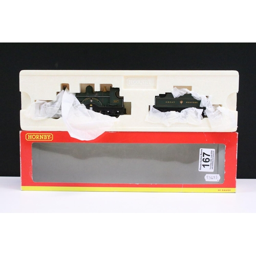 167 - Two boxed Hornby OO gauge Super Detail locomotives to include ltd edn R2614 GWR 4-2-2 Dean Class 303... 
