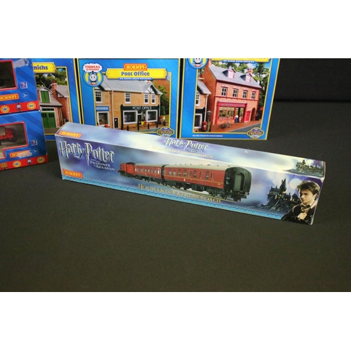 176 - Seven boxed Hornby OO gauge Thomas & Friends accessories to include R9214 Circus Flatbed, R9215 Circ... 