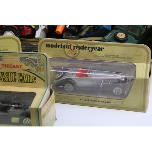 1334 - 39 play worn diecast models to include Matchbox 75 Series, Corgi Juniors, Dinky, Britains, etc featu... 