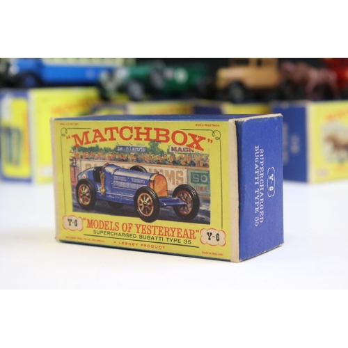 1335 - Nine boxed Matchbox Models of yesteryear diecast models to include Y5 1929 Leyland Titan, Y11 1912 P... 