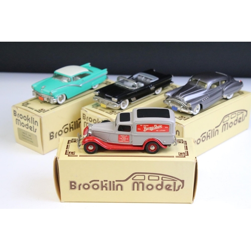 1337 - Four Boxed Brooklin Models 'The Brooklin Collection' 1/43 scale metal diecast models to include BRK ... 