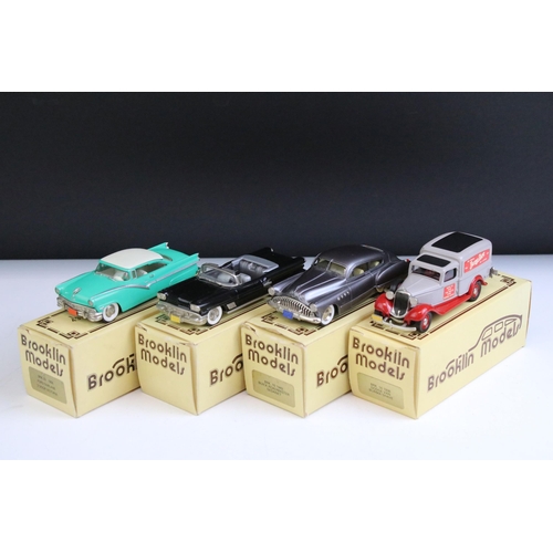 1337 - Four Boxed Brooklin Models 'The Brooklin Collection' 1/43 scale metal diecast models to include BRK ... 