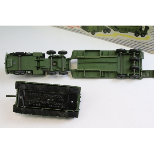 1339 - Boxed Dinky Supertoys 698 Tank Transporter With Tank Gift Set diecast model (diecast gd overall with... 