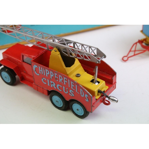 1341 - Four boxed mid 20th C diecast models to include Corgi Major Gift Set No 12 Chipperfield Circus Crane... 