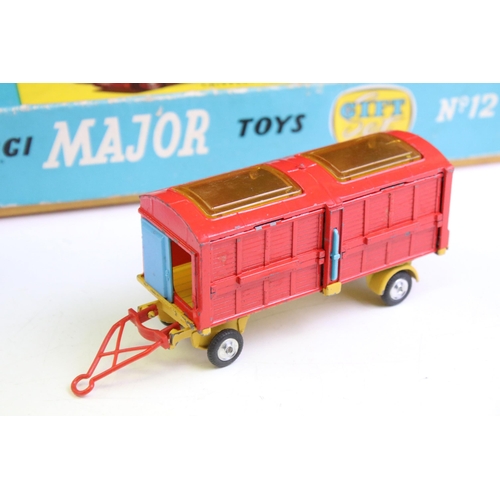 1341 - Four boxed mid 20th C diecast models to include Corgi Major Gift Set No 12 Chipperfield Circus Crane... 