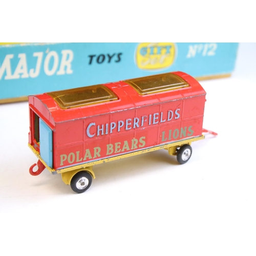 1341 - Four boxed mid 20th C diecast models to include Corgi Major Gift Set No 12 Chipperfield Circus Crane... 