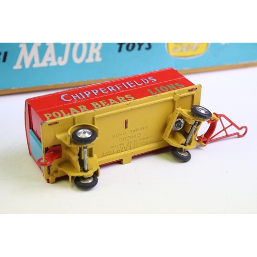 1341 - Four boxed mid 20th C diecast models to include Corgi Major Gift Set No 12 Chipperfield Circus Crane... 