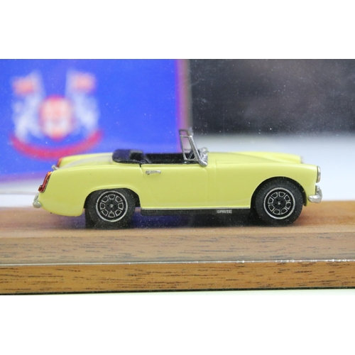 1342 - Two boxed / cased RAE Models diecast models to include KED046 Austin Healey Frog Eye Sprite Finished... 