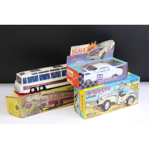 1344 - Boxed Dinky Supertoys 952 Vega Major Luxury Coach diecast model (paint chips, tatty box), plus The L... 