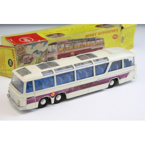 1344 - Boxed Dinky Supertoys 952 Vega Major Luxury Coach diecast model (paint chips, tatty box), plus The L... 