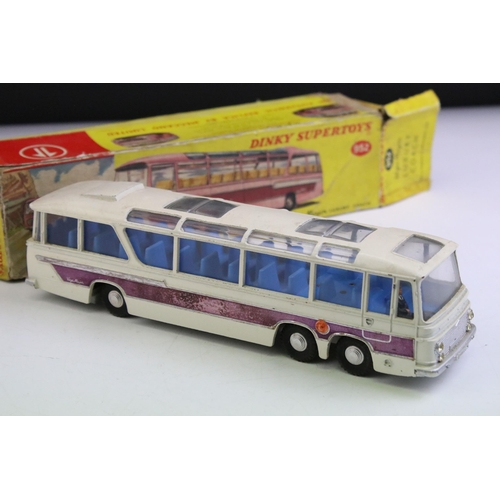 1344 - Boxed Dinky Supertoys 952 Vega Major Luxury Coach diecast model (paint chips, tatty box), plus The L... 