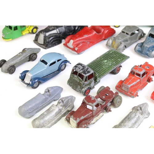 1345 - 22 Pre war to mid 20th C play worn diecast models to include CIJ, Crescent, Timpo, Charbens, TT, Rob... 