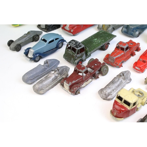 1345 - 22 Pre war to mid 20th C play worn diecast models to include CIJ, Crescent, Timpo, Charbens, TT, Rob... 