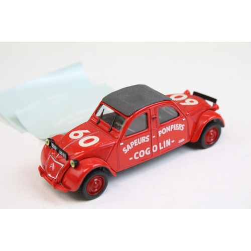 1346 - Five boxed diecast Citroen 2CV models to include Comptour Citroen 2CV Cogolin, 2 x Corgi 346 Charles... 