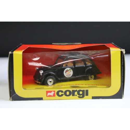 1346 - Five boxed diecast Citroen 2CV models to include Comptour Citroen 2CV Cogolin, 2 x Corgi 346 Charles... 