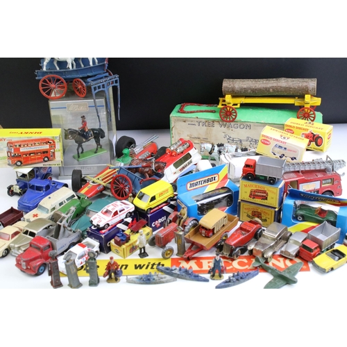 1348 - Collection of various diecast models to include boxed Dinky Dublo 076 Lansing Bagnall Tractor And Tr... 