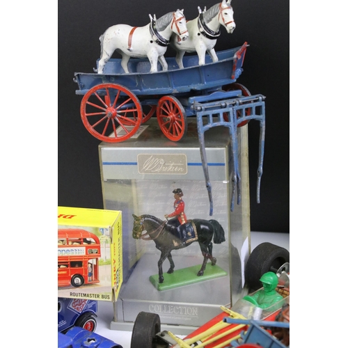 1348 - Collection of various diecast models to include boxed Dinky Dublo 076 Lansing Bagnall Tractor And Tr... 