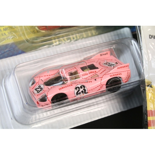 1284 - 34 carded diecast models to include A Century Of Cars and DeAgostini, all in bags with carded backin... 