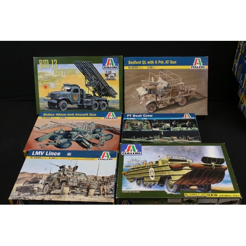 317 - 11 Boxed Italeri 1/35 plastic model kits to include 6436 LCM 3 50ft Landing Craft, 6466 DUKW British... 