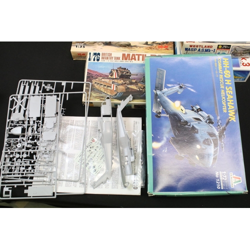 319 - 19 Boxed plastic model kits to include 6 x Italeri, 4 x Academy, 4 x Fujimi, 1 x Imai, 1 x AZ Models... 