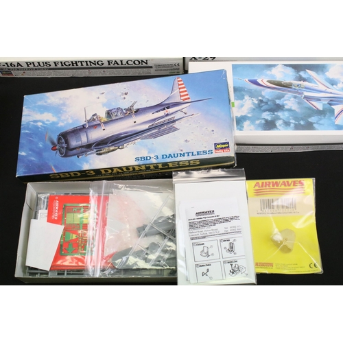 328 - 13 Boxed Hasegawa plastic model kits to include 1/450 Japanese Navy Aircraft Carrier Shinano, 1/48 0... 