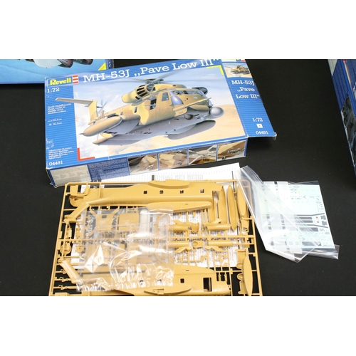 330 - 20 Boxed Revell 1/72 plastic model military plane & helicopter kits to include 04295 Avro Lancaster ... 