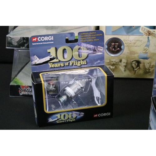 1065 - 17 Boxed Corgi Aircraft diecast models to include 9 x 100 Years of Flight (CS90336, CS90212, CS90111... 