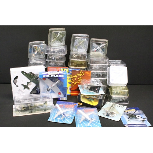 1069 - Collection of diecast model aircraft to include 35 x unmarked examples 1 x Atlas Edition Military Gi... 