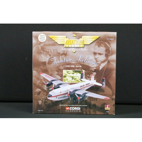 1071 - Ten boxed 1/144 scale Corgi Aviation Archives Frontier Airliners diecast models to include 47505, 47... 