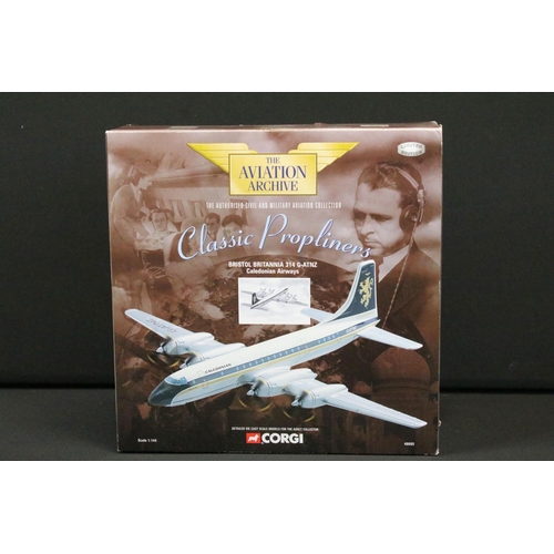 1071 - Ten boxed 1/144 scale Corgi Aviation Archives Frontier Airliners diecast models to include 47505, 47... 