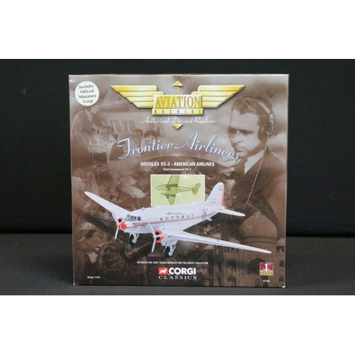 1074 - Seven boxed Corgi Aviation Archive diecast models to include ltd edn 1/72 49303 P51D Mustang, ltd ed... 