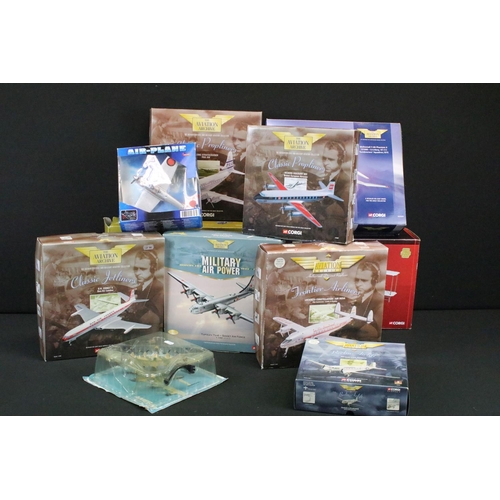 1075 - 10 boxed Corgi Aviation Archive diecast models to include 47101, 48502, AA33401, 47503, 47607, 48202... 