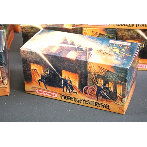 1079 - 46 Boxed Matchbox Models of Yesteryear Fire Engine Series diecast models including Special Edition e... 