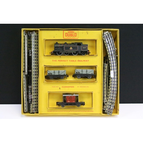 161 - Collection of Hornby Dublo model railway to include boxed EDG16 0-6-2 Tank Goods Train Set, 6 x item... 