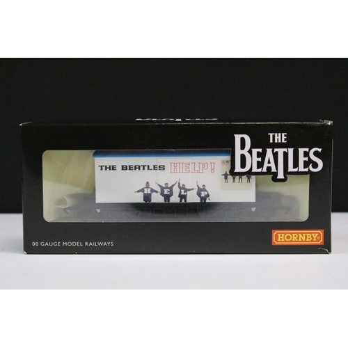 172 - Set of 4 boxed Hornby OO gauge The Beatles LWB Vans to include R6008 Sgt Pepper, R6009 Help!, R60010... 