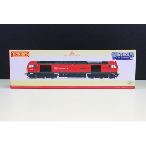 132 - Boxed Hornby OO gauge R3605TTS DB Schenker Class 60 Dowlow No 60044 locomotive DDC Fitted with Sound