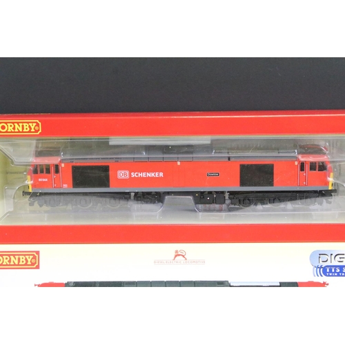 132 - Boxed Hornby OO gauge R3605TTS DB Schenker Class 60 Dowlow No 60044 locomotive DDC Fitted with Sound
