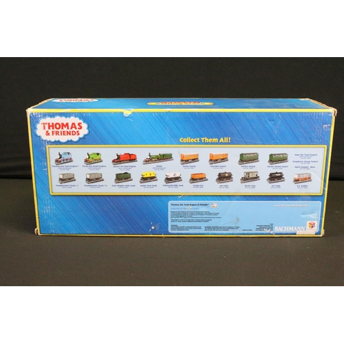 139 - Boxed Bachmann G scale Thomas & Friends Deluxe 91404 Emily locomotive plus 2 x Emily's Coaches to in... 