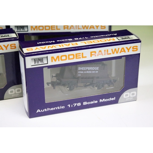 181 - 24 Boxed Dapol OO gauge items of rolling stock to include B647 Star Salt Van, B661 Bedwas  Coke 9 Pl... 