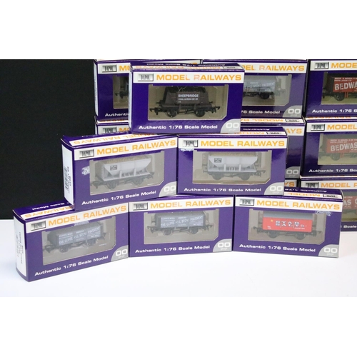 181 - 24 Boxed Dapol OO gauge items of rolling stock to include B647 Star Salt Van, B661 Bedwas  Coke 9 Pl... 